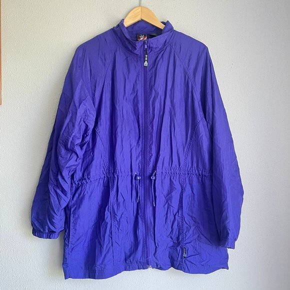 Vintage JC Penny Olympics Trench Track Warm up Coat Size L - Picture 1 of 7